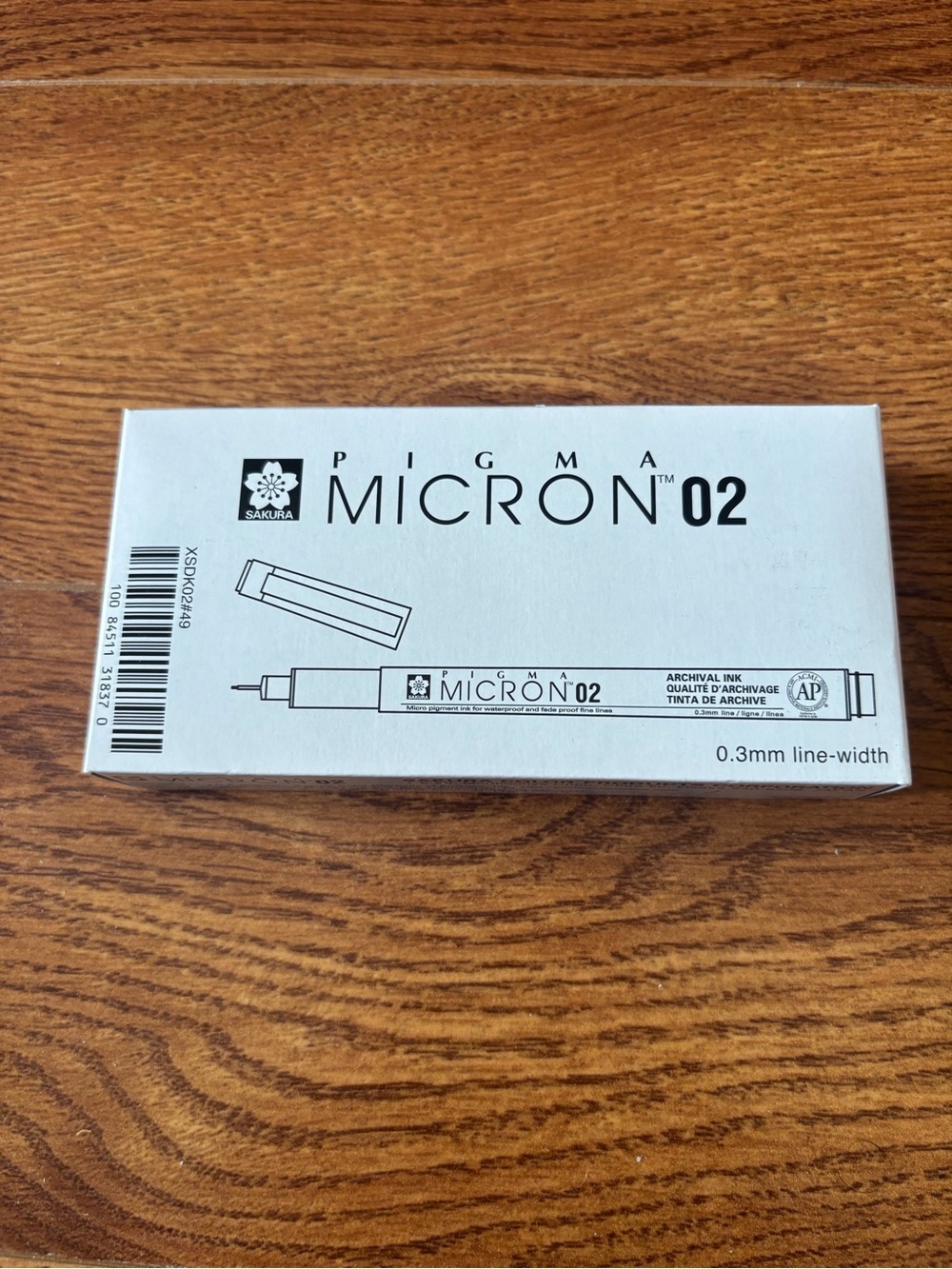 Sakura Pigma Micron 02 Black Fineliner Pen - 0.3mm box of 12